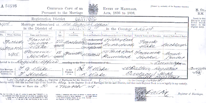 marriage certificate